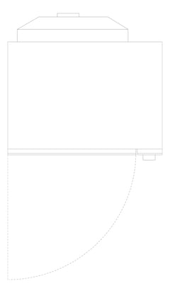 Plan Image of Microwave Countertop Westinghouse 42L