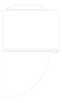 Plan Image of Microwave Countertop Westinghouse 45L