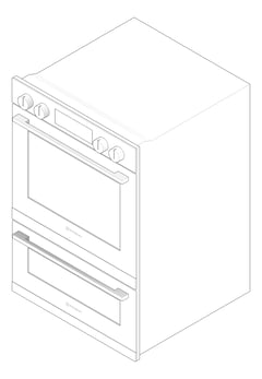3D Documentation Image of Oven Electric Westinghouse 600 Duo