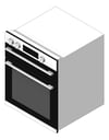 3D Shaded Image of Oven Electric Westinghouse 600 SeparateGrill