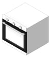 3D Shaded Image of Oven Gas Westinghouse 600