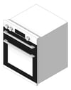 3D Shaded Image of Oven Gas Westinghouse 600 SeparateGrill
