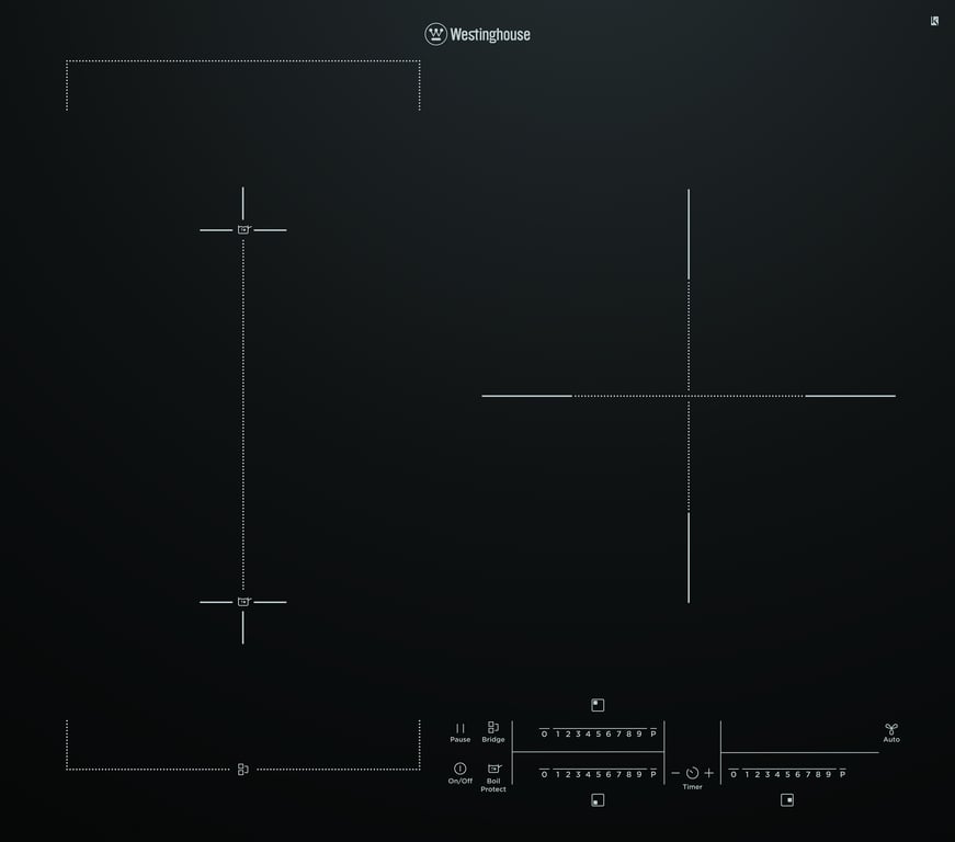 Westinghouse 60cm Induction Cooktop WHI635BD.jpg Image of Cooktop Induction Westinghouse 600