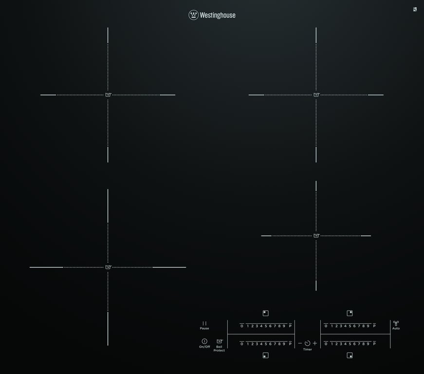 Westinghouse 60cm Induction Cooktop WHI643BD.jpg Image of Cooktop Induction Westinghouse 600