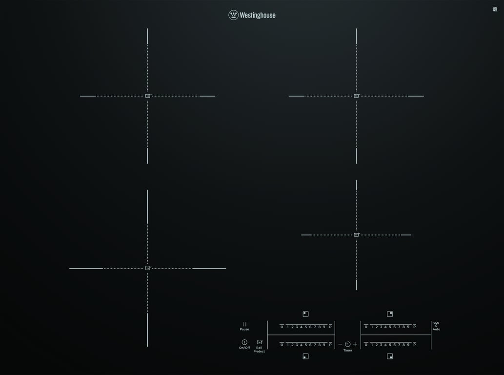 Westinghouse 70cm Induction Cooktop WHI743BD.jpg Image of Cooktop Induction Westinghouse 700