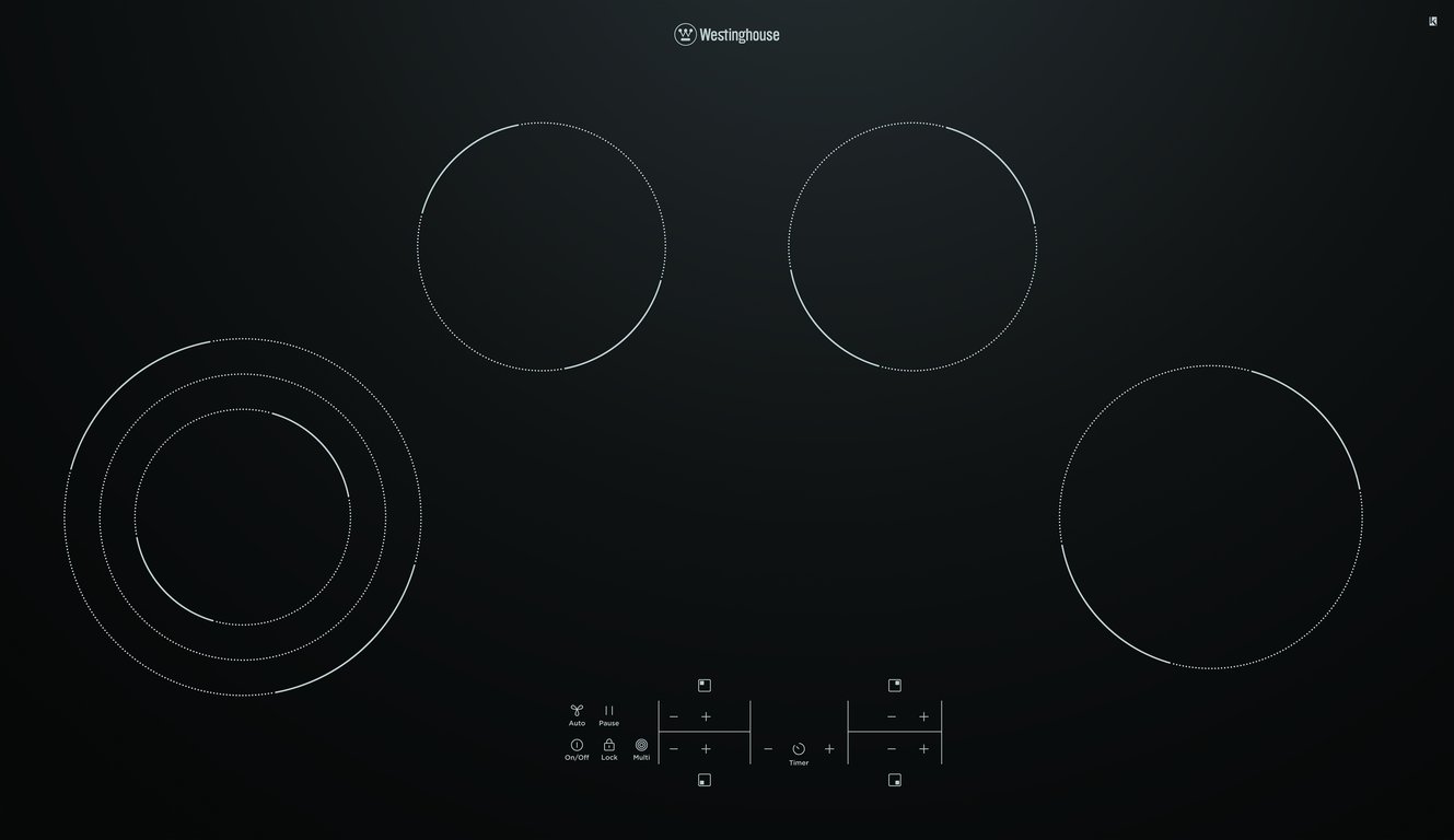 Westinghouse 90cm Ceramic Cooktop WHC943BD.jpg Image of Cooktop Ceramic Westinghouse 900 TouchControl