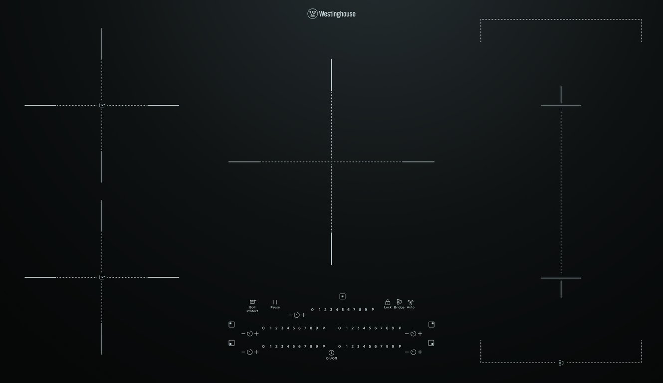 Westinghouse 90cm Induction Cooktop WHI955BD.jpg Image of Cooktop Induction Westinghouse 900