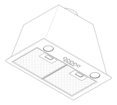 3D Documentation Image of Rangehood Integrated Westinghouse 500