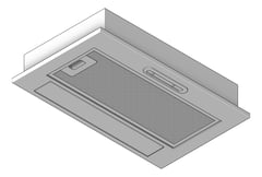 3D Shaded Image of Rangehood Integrated Westinghouse 510