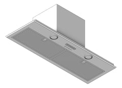 3D Shaded Image of Rangehood Integrated Westinghouse 860