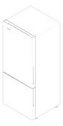 3D Documentation Image of Refrigerator Freezer Westinghouse 425L