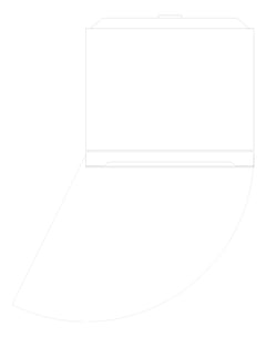 Plan Image of Refrigerator Freezer Westinghouse 496L