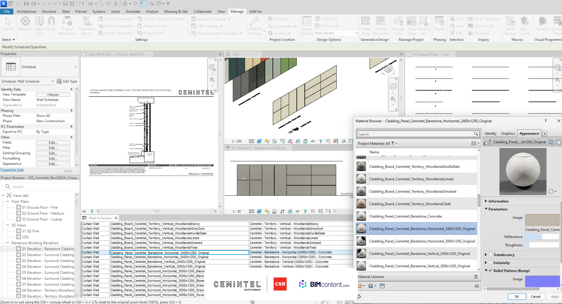 The New Cemintel Revit Library - Fibre Cement Building Systems ...